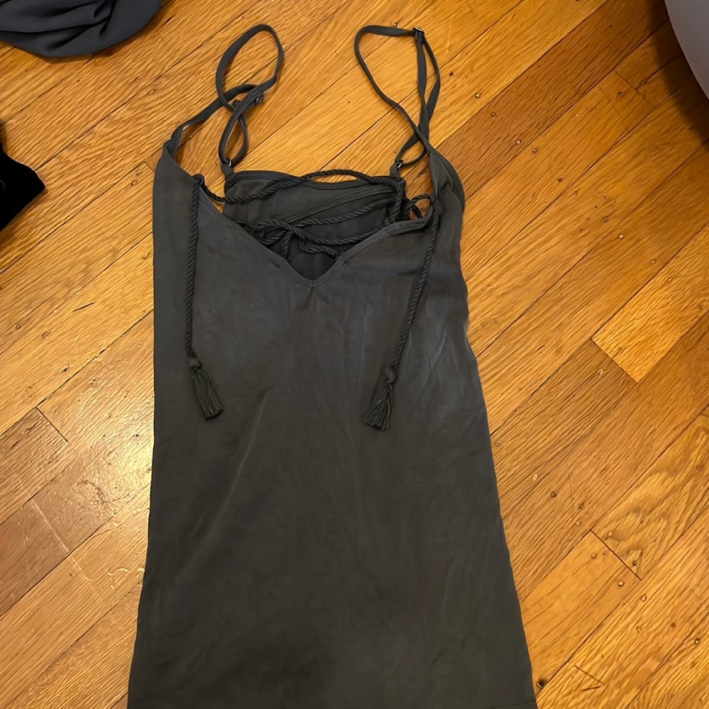 Gray Tie Tank Abercrombie and Fitch, Medium